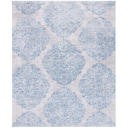 Safavieh 8 x 10 ft. Lagoon 500 Contemporary Rectangle Power Loomed Rug Gray & Blue LGN506F-8